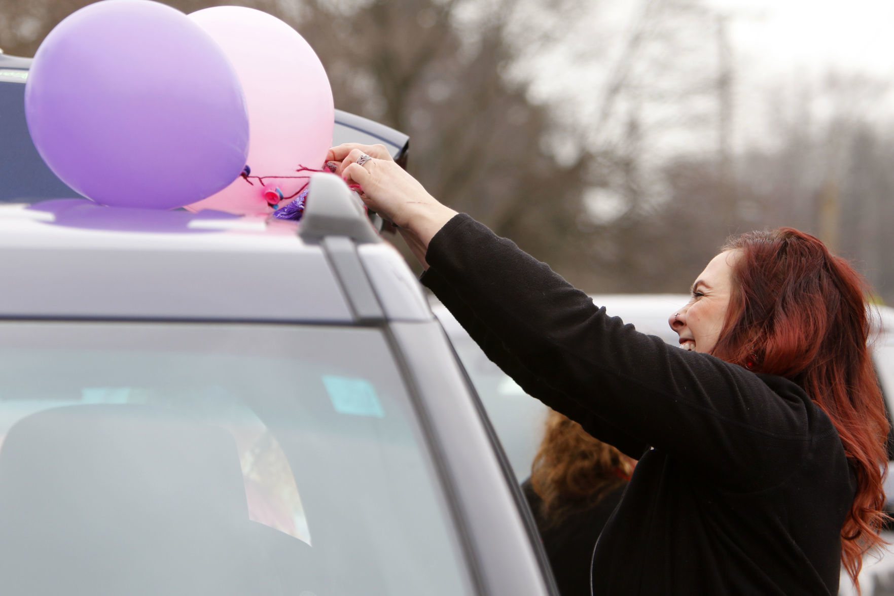 Gallery: Myers Elementary staff parades through Portage neighborhood